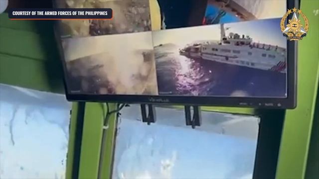 WATCH: Inside the Philippine vessel as a Chinese Coast Guard vessel blasts a water cannon