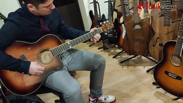 Гитара эл-акустика Aosen Slim EQ. Где купить гитару?| Мьюзик-Стор| musik-store.ru/#гитара #купить