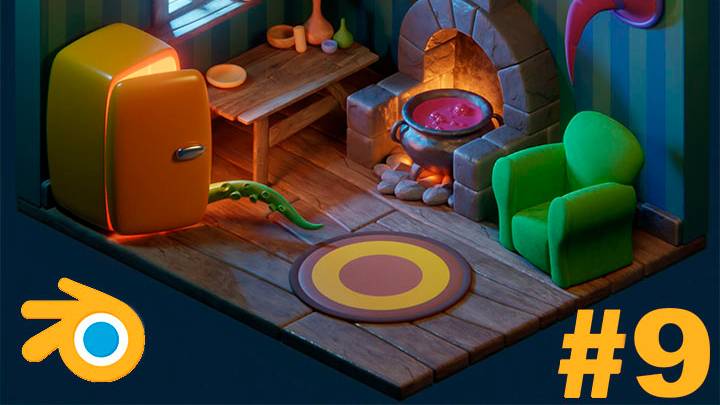 Уроки Blender с нуля – Основы программы Blender для начинающих. Создание стилизованной комнаты.