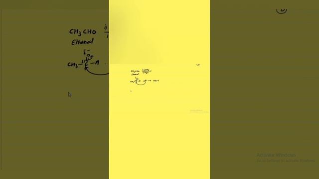 #Short chemistry video ||Reduction of Aldehyde ||Ethanal react with LiAlH4||