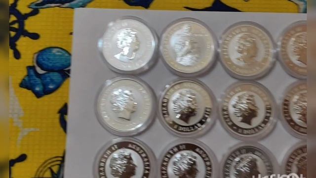 1 доллар Кукабарра 2021 - 2006. Серебряные инвестиционные монеты Австралии.