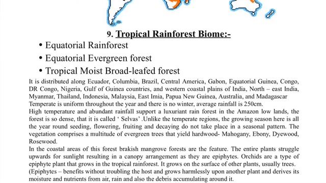 BIOMES (PART - 2) ECOLOGY & ENVIRONMENT