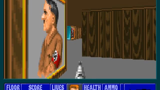 Wolfenstein 3D: The Second Encounter - Mission 1 (100%) [DOSBox]