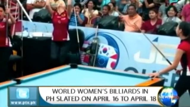 NewsLife: World Women's Billiards in PH slated on April 16 to April 18 || Feb. 18, 2015