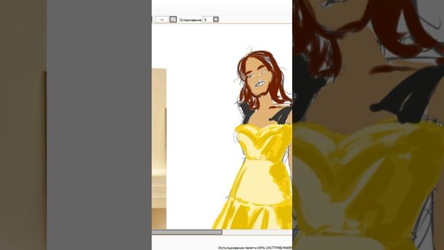 Быстрый фэшн скетч в программе Paint Tool SAI