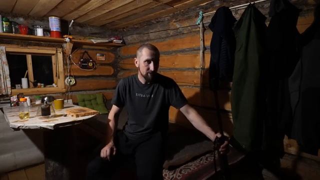 ЖАРЮ СТЕЙК ИЗ РЯБЧИКА. НОЧЬ В ИЗБЕ. ОХОТА НА БОРОВУЮ ДИЧЬ. ТАЕЖНЫЙ.