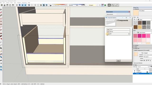 Как создать проект кухонной мебели в SketchUp.
