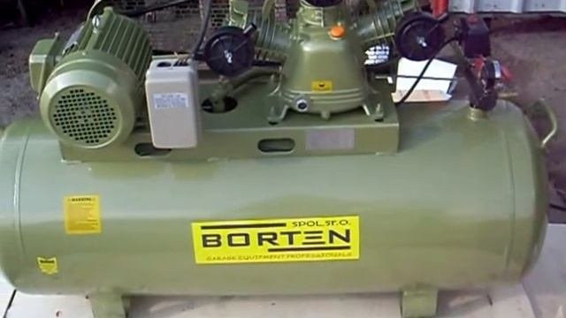 TŘÍ-PÍSTOVÝ KOMPRESOR BORTEN 3 KW-200 L  480 L / Min (výtlačný)