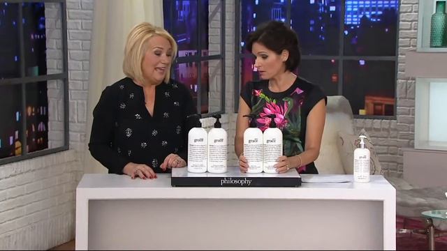 philosophy super-size grace body emulsion 32 oz. duo on QVC