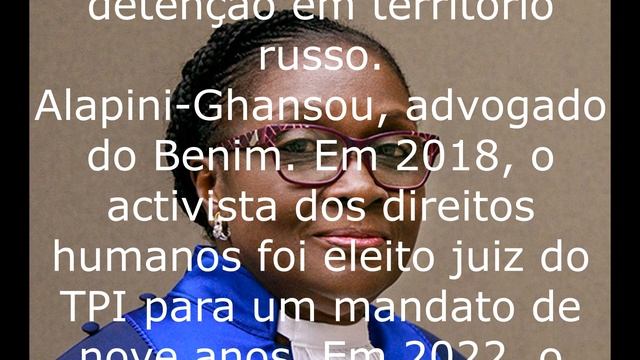 Um tribunal russo deteve um juiz do Tribunal Penal Internacional.