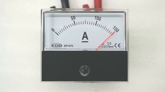 Easy installation BP-670 DC75mV 150A analog dc panel mount ammeter