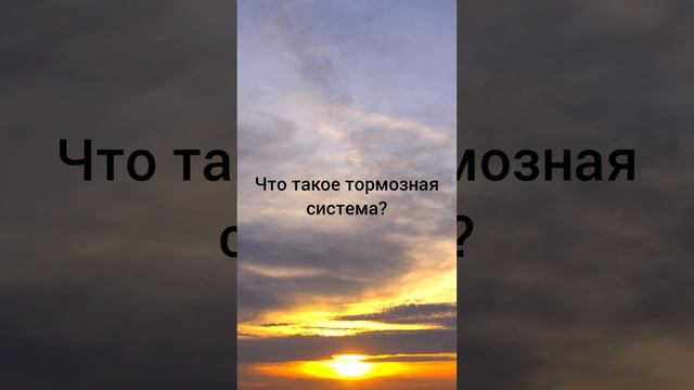 Что такое тормозная система