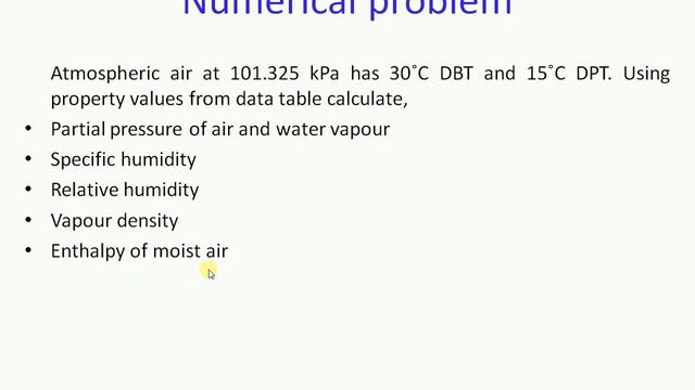 Carrier equation | numerical problems | Psychrometry & Air conditioning