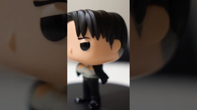 Crunchyroll Exclusive- Attack on titan formal Levi funko pop. Full video on channel.