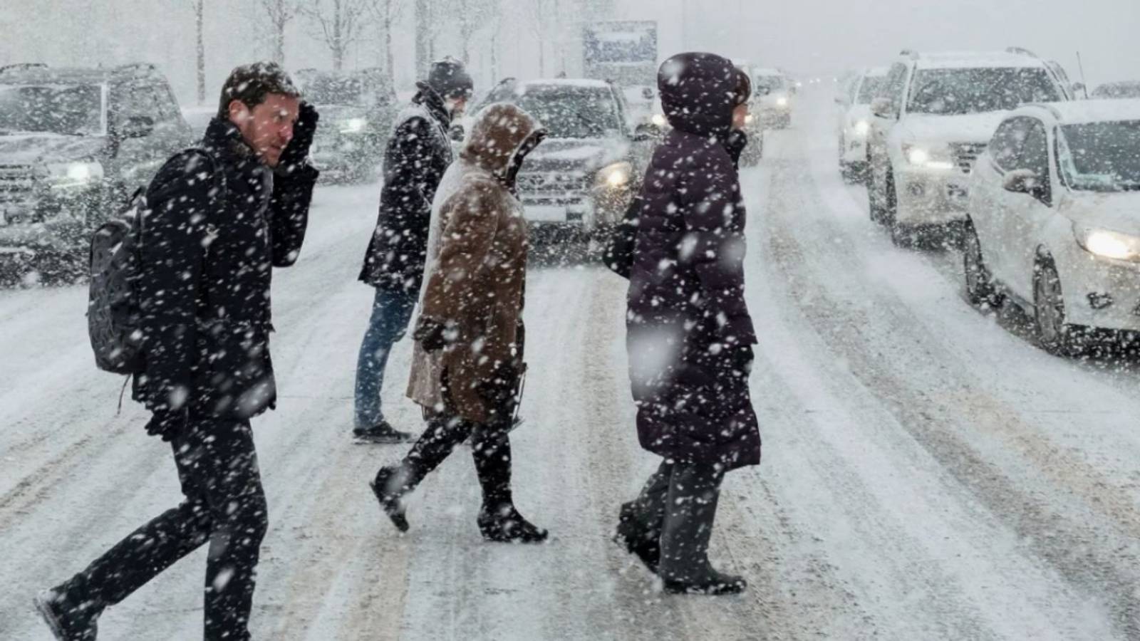 Астана попала под удар мощнейшего снегопада. Ветер и мокрый снег в Беларуси. Погода в СНГ