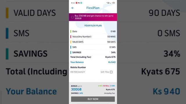 Telenor Flexiplan နဲ့ Anynet ရက်၉၀ဖုန်းပြောမိနစ်ဝယ်ယူနည်း