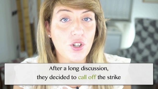 CALL SOMETHING OFF: Phrasal Verbs