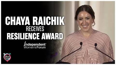 Chaya Raichik Receives The 2023 Resilience Award From The Independent Women's Forum