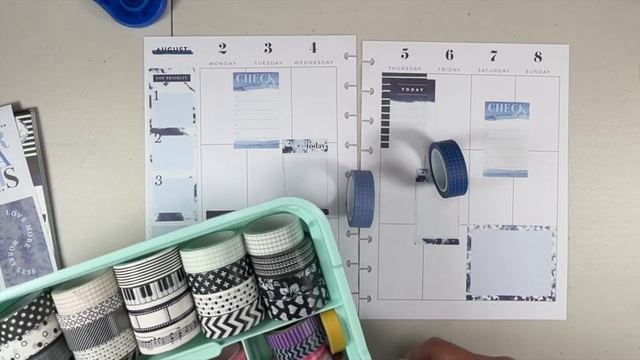 Plan With Me | Classic Vertical Happy Planner | Indigo | Aug 2