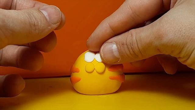 Mewsim pet cat. Рыжий Кот Мяусим из воздушного пластилина. Поделка на тему моя любимая игрушка.