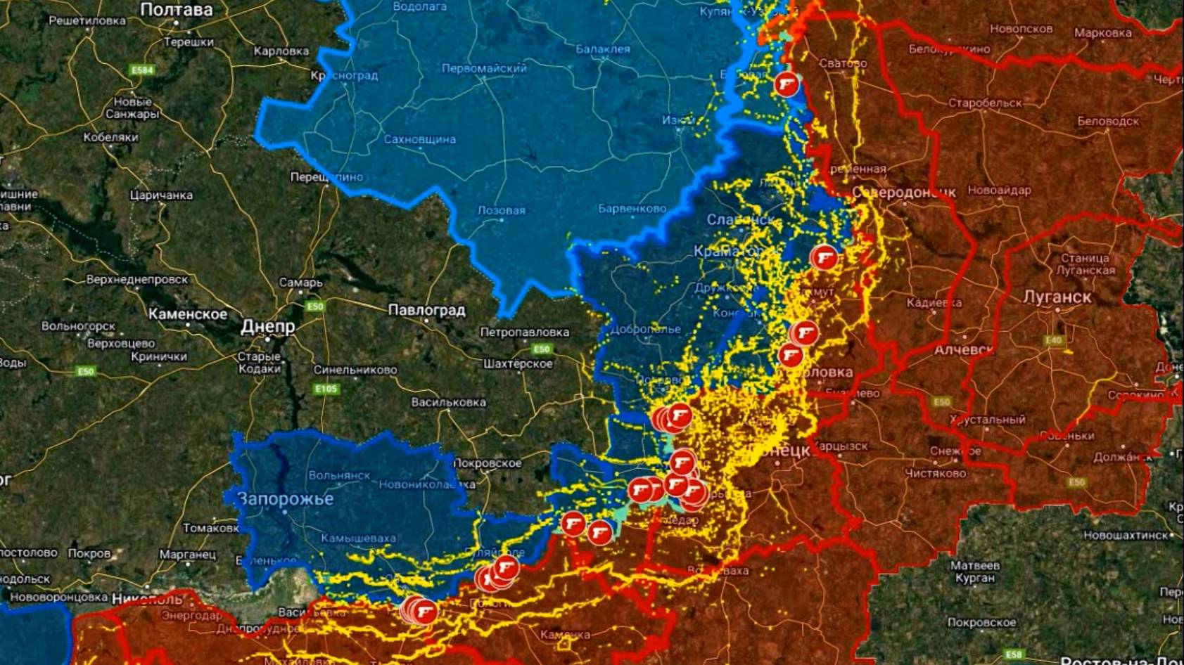 15.11.2024  Карта боевых действий. Идут бои в Запорожской области