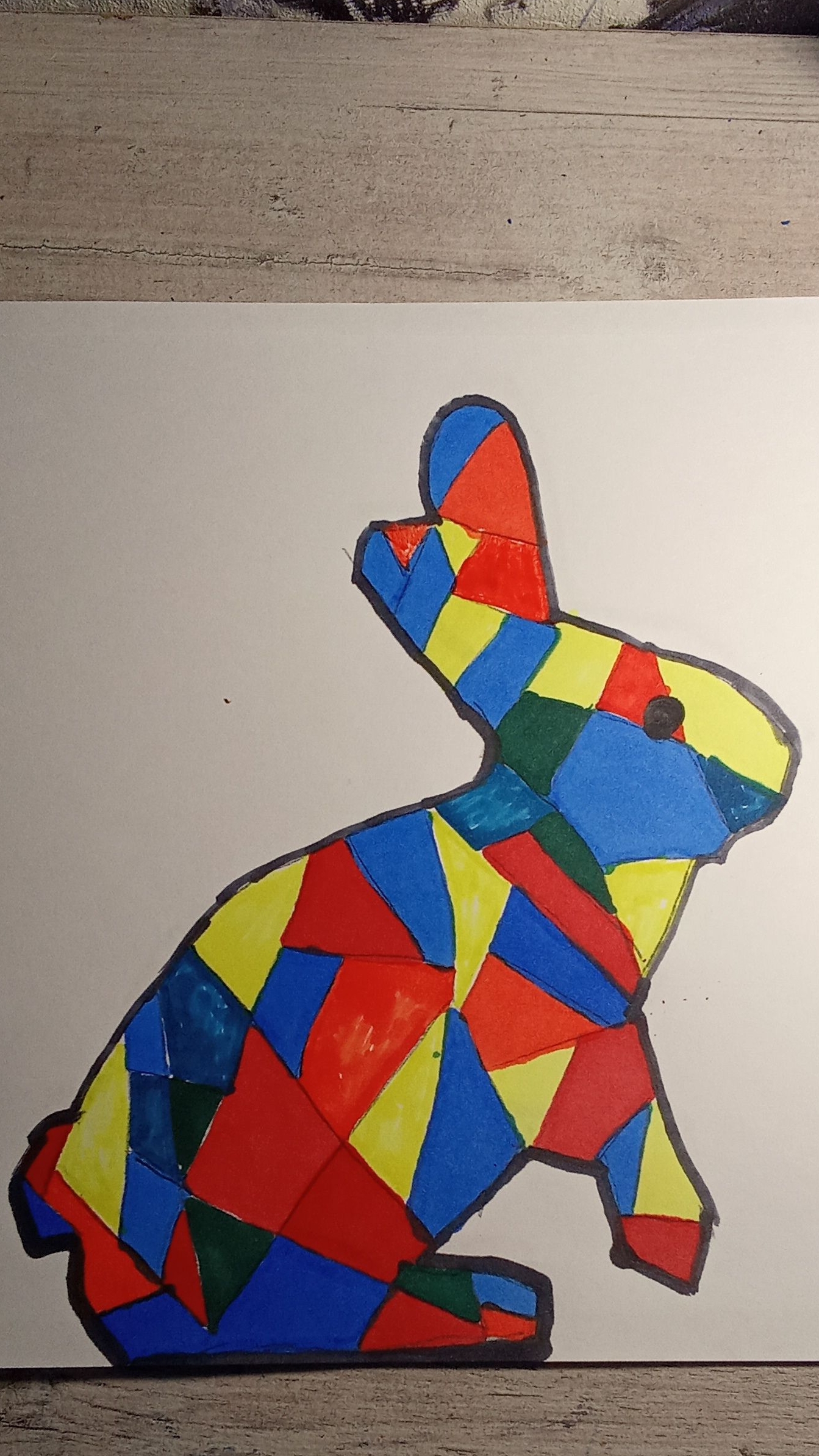Рисую зайца