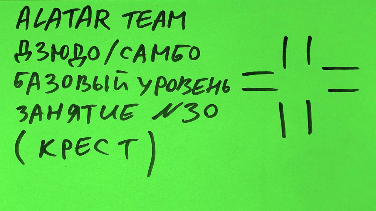 Дзюдо / Самбо базовый уровень, занятие 30 (Удушающий крестом)