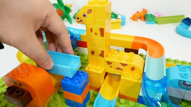 Конструктор атракцион Building Block ☆ ЛЕГО БЛОКИ Marble Run ASMR Animal