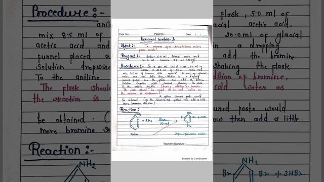 to prepare sym 2:4:6 tribromo aniline from aniline|| B. Sc. 3rd year practical