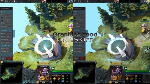 DOTA 2 - Graphics mod - Crystal Sharp preset mod - SweetFX / Reshade Gameplay PC on Windows 10