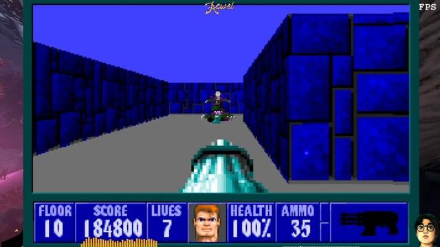 Wolfenstein 3D (1992) ► Part 12: E2M10 ► I am Death Incarnate! ► 100%
