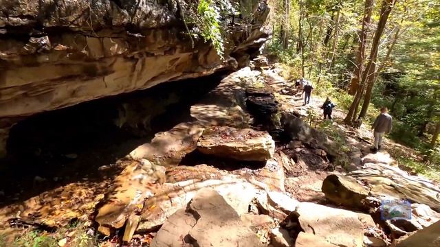 Ozone Falls, Tennessee 4K - Popular 110 foot Waterfall in Tennessee ( Go Pro 8 & Sony - FDR-AX53)