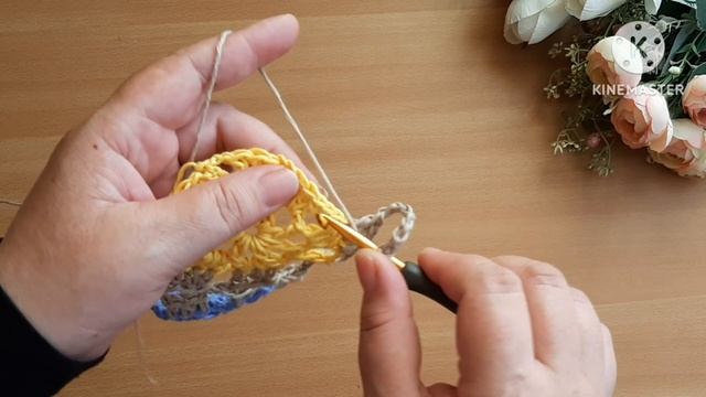 كروشيه وحدة مربعة لعمل مفرش/ بلوزة_طريقة تشبيك الوحدة بالتفصيل #knitting