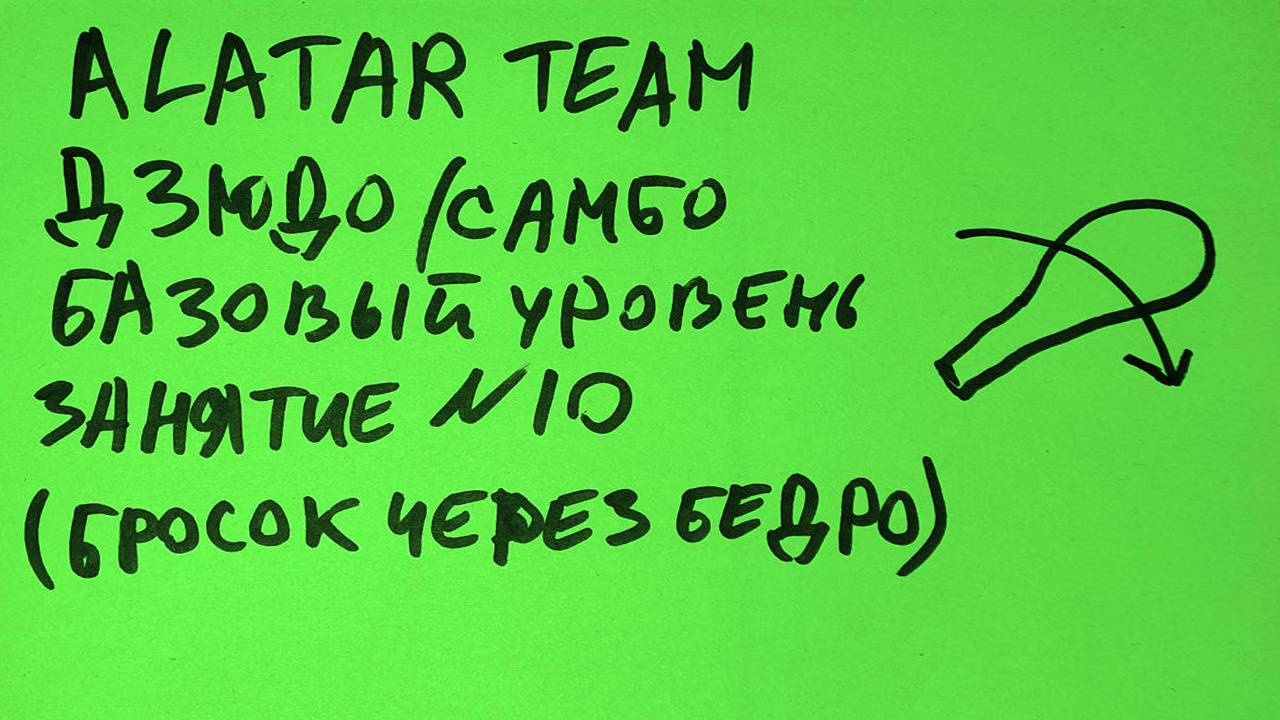 Дзюдо / Самбо базовый уровень, занятие 10 (Бросок через бедро)