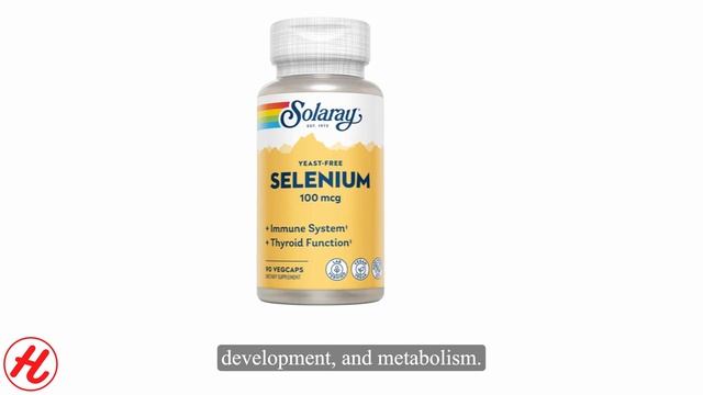 Solaray Yeast Free Selenium VegCaps, Healthy immune & Thyroid Function Support, Enhanced Absorption