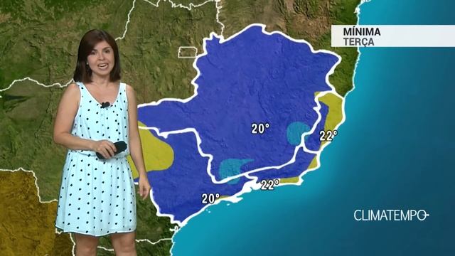 Previsão Sudeste – ES com pancadas de chuva