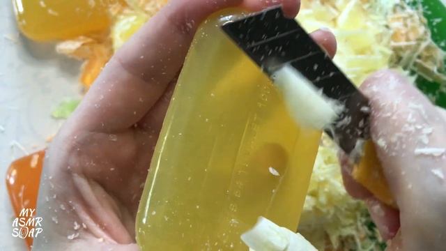 Glycerin soap. Soap in varnish/ASMR video # 458