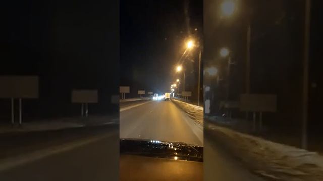 Едем из Пятигорска в Минеральные Воды ночью