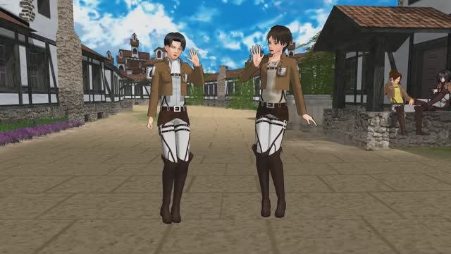 Matryoshka (Levi x Eren) MMD