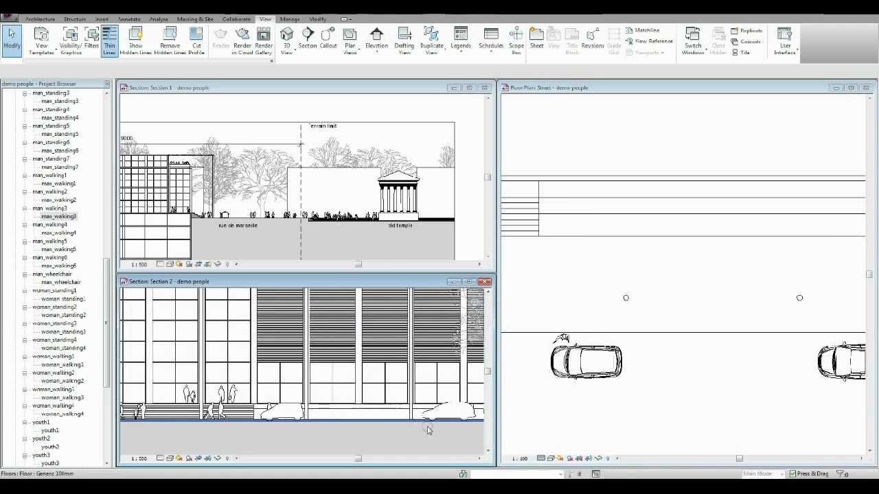 людей для Revit Architecture