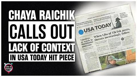 Chaya Raichik Calls Out Lack of Context in USA Today Hit Piece