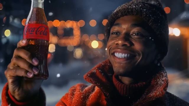 Новогодний ролик с грузовиками от Coca-Cola от 2024 года.