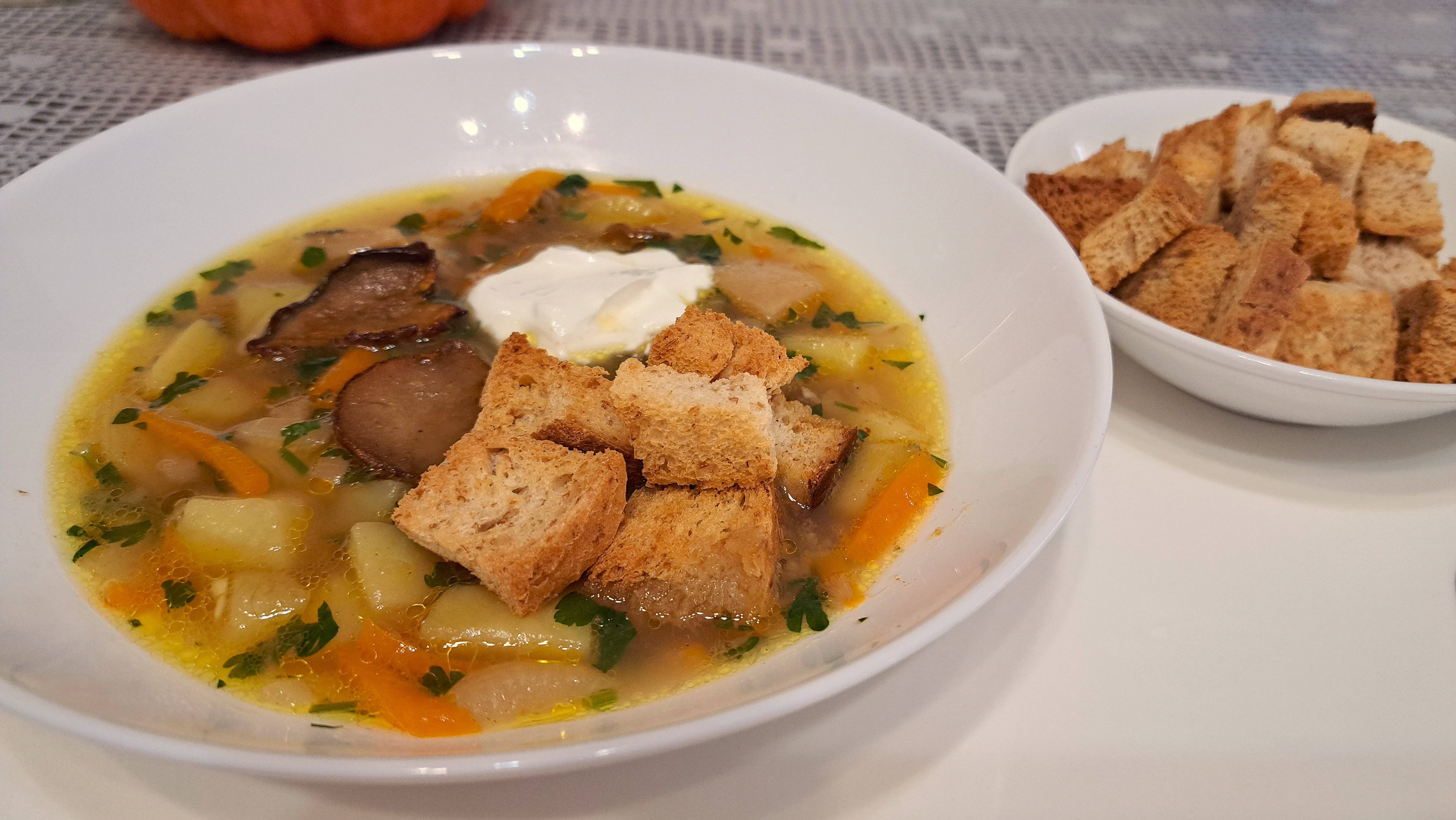 Суп с белыми грибами. Легко, быстро и очень вкусно!