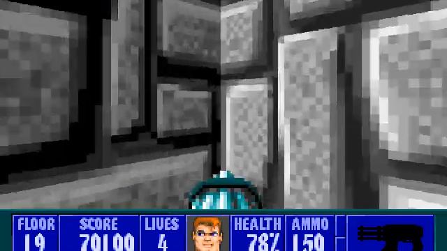 Wolfenstein 3D : Hitler Strikes Back : Level 19 (Secret Level )