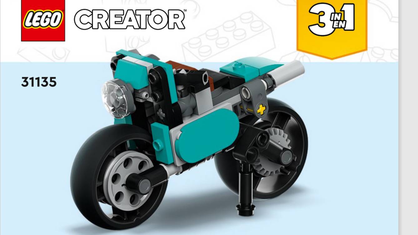 Lego. Лего . мотоцикл 2.Lego creator 3in1 31135