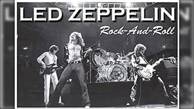 Rock and roll Led Zeppelin with karaoke style text