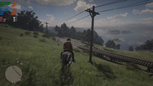RX6600 + Xeon E5 2630v3 - Teste No Red Dead Redemption 2