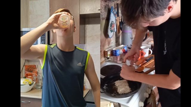 Пародия на мем из фильма "Форсаж. Хоббс и Шоу" (Скала и Стэтхэм просыпаются)