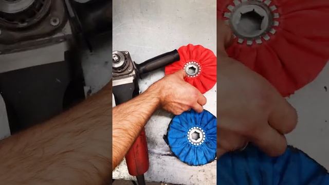 Применение переходника для крепления хлопчатобумажных полировальных кругов на УШМ