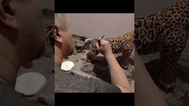 Ягуар из бетона своими руками